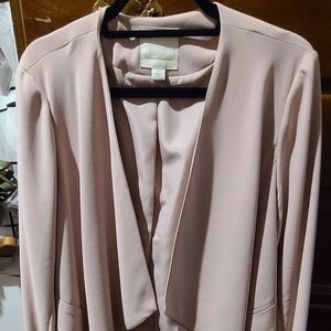 Blush open blazer